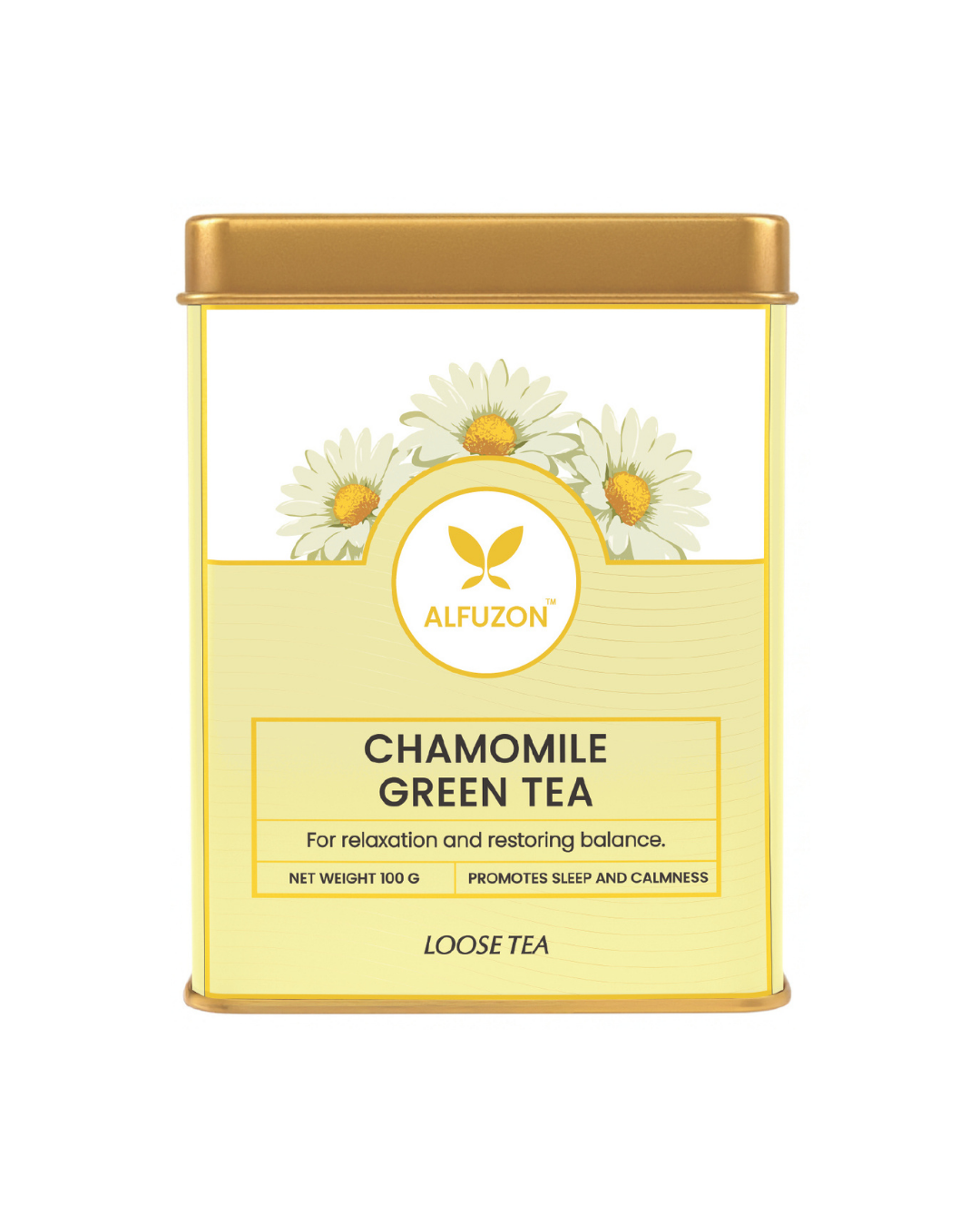 Chamomile Green Tea – Calming Floral Tea for Deep Sleep, Relaxation and Stress Relief (100 GM)