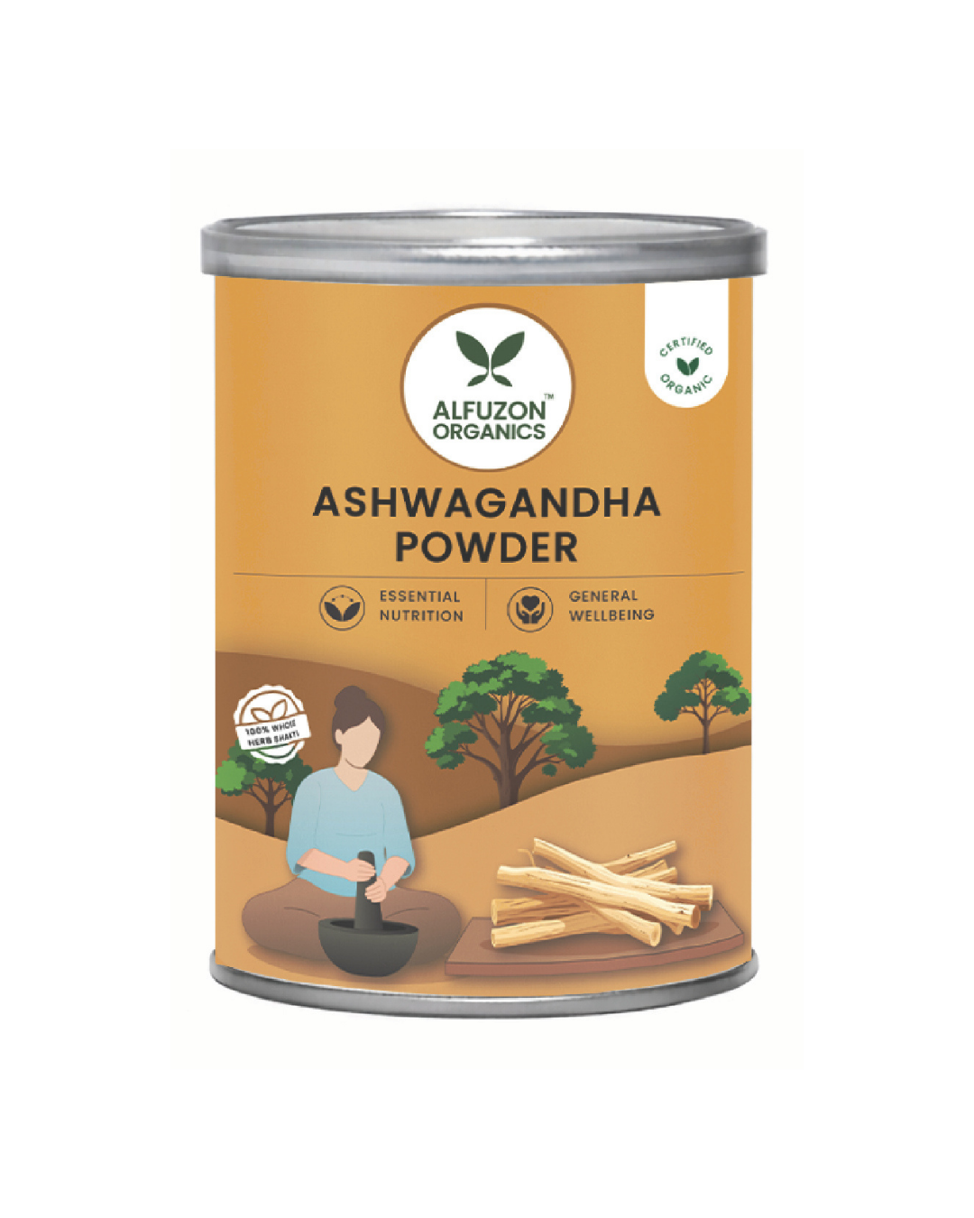 Pure and Organic Ashwagandha Powder for Strength & Balance (100 GM)