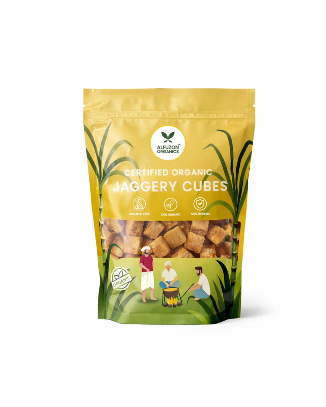 Organic Jaggery Cubes | Pure, Chemical Free, Unrefined Sweetener (500 GM)