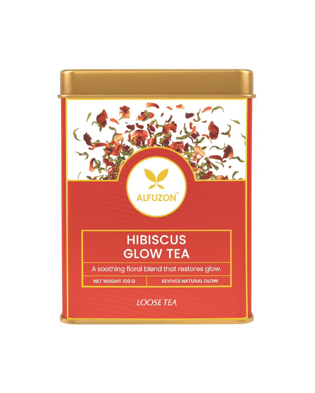 Hibiscus Glow Tea | Antioxidant Rich Floral Tea for Skin & Wellness (100 GM)