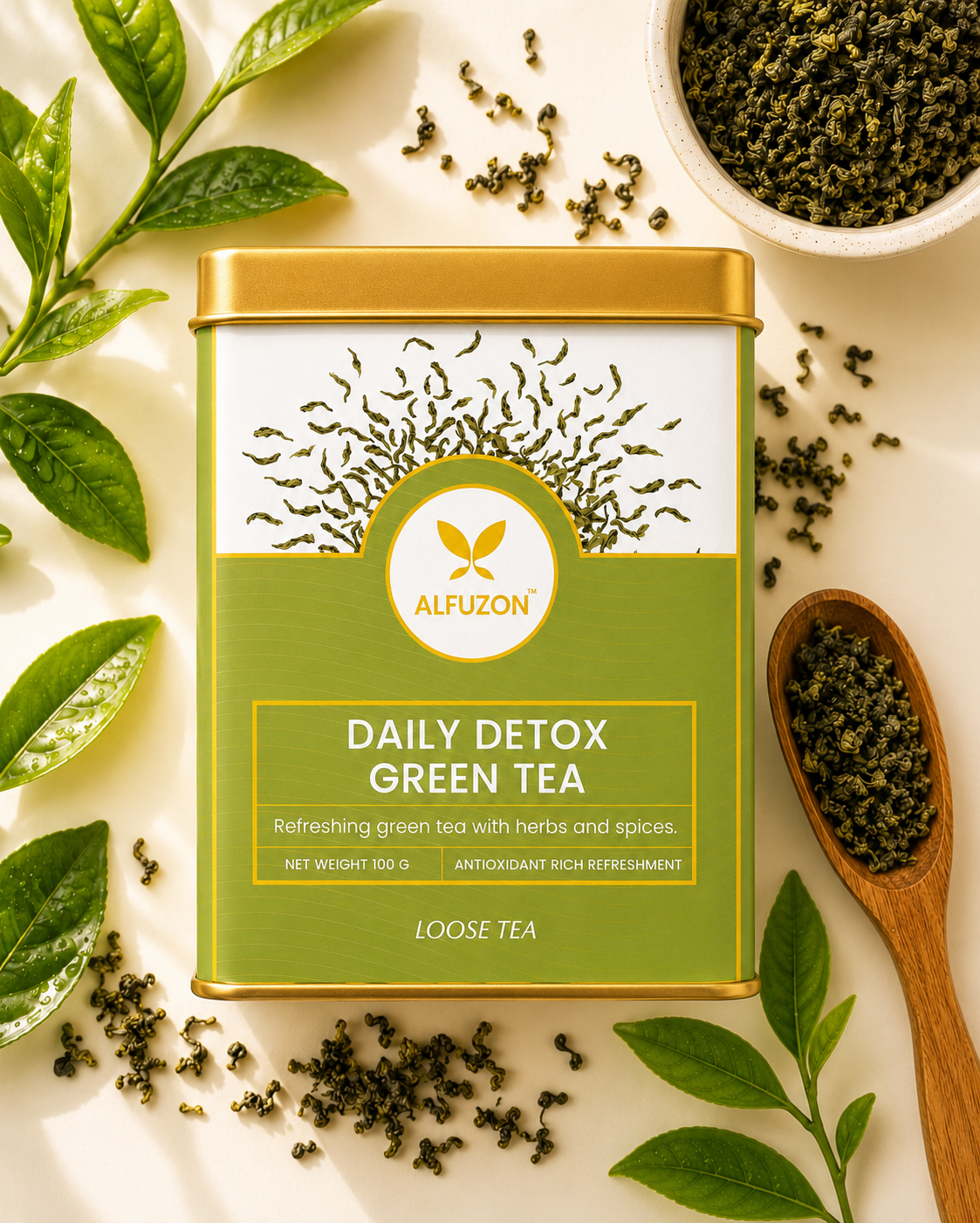 Daily Detox Green Tea | Antioxidant Rich Immunity Booster for Daily Wellness (100 GM)