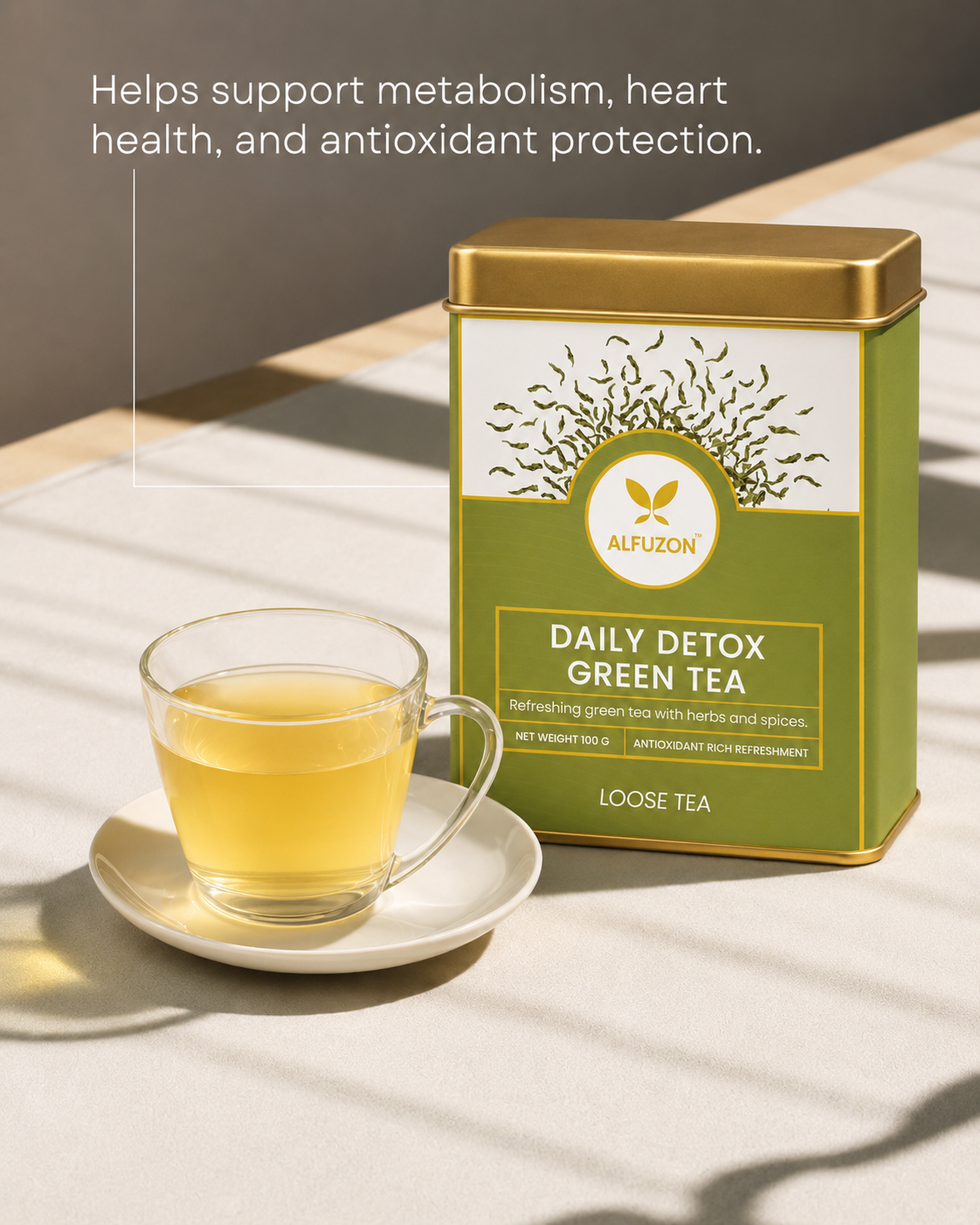 Daily Detox Green Tea | Antioxidant Rich Immunity Booster for Daily Wellness (100 GM)