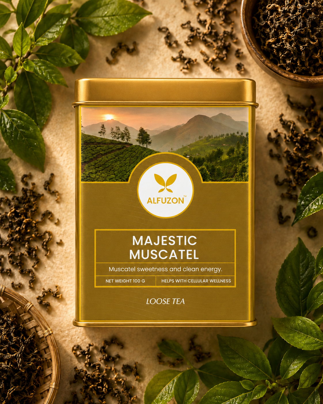 Majestic Muscatel Tea | Premium Single Origin Black Darjeeling Tea (100 GM)