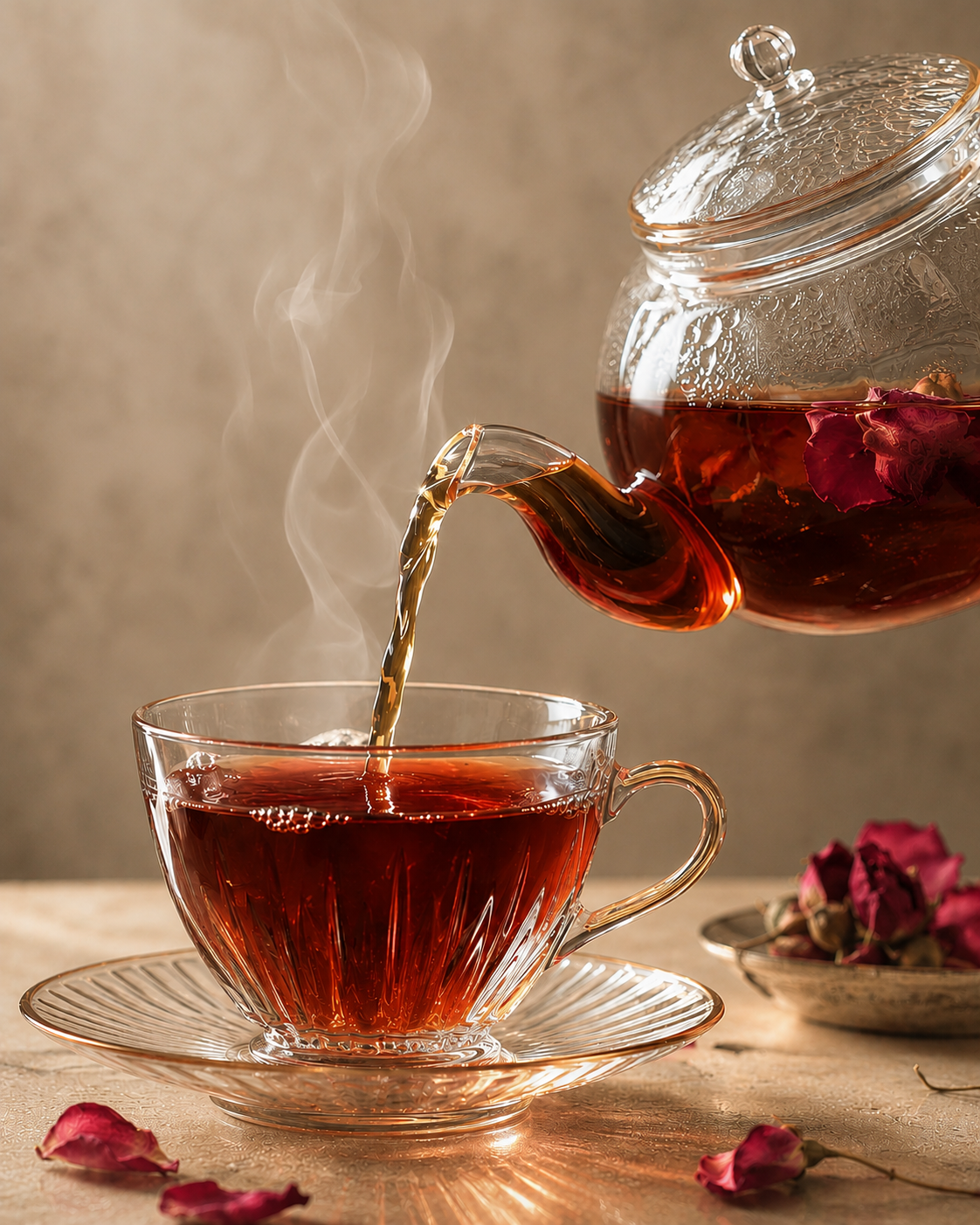 Rose Emerald Tea – Premium Rose Infused Tea for Wellness & Glow (100 GM)
