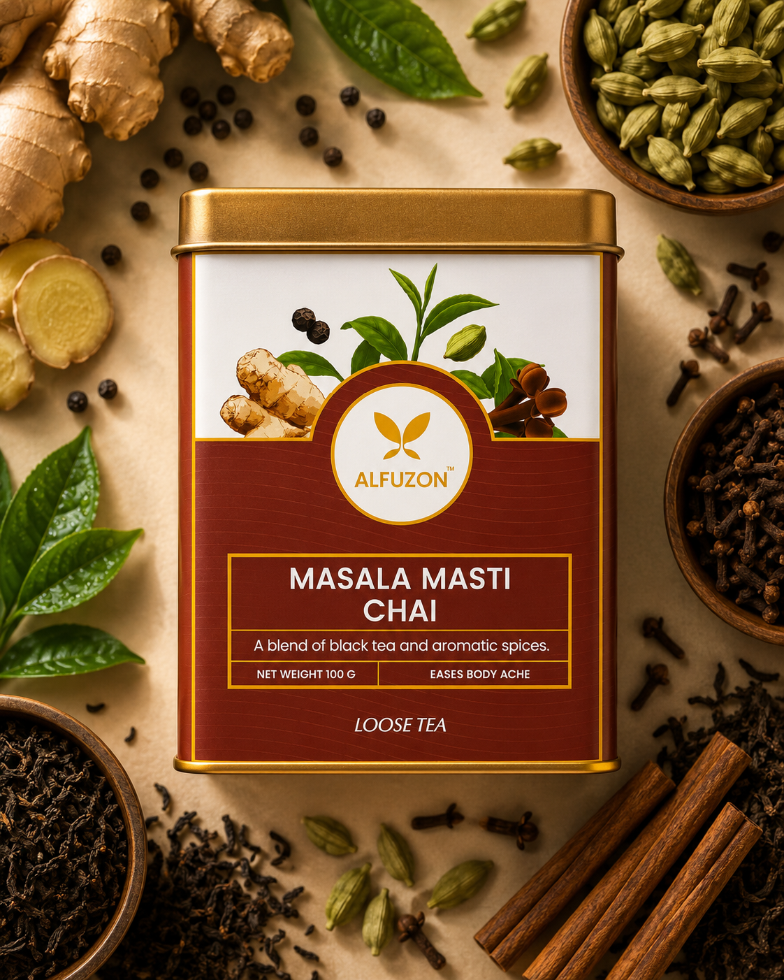 Masala Masti Chai | Premium Black Tea with Authentic Indian Spices (200 GM)