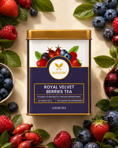 Royal Velvet Berries Tea | Vitamin C Rich Tea for Glowing Skin & Wellness (100 GM)