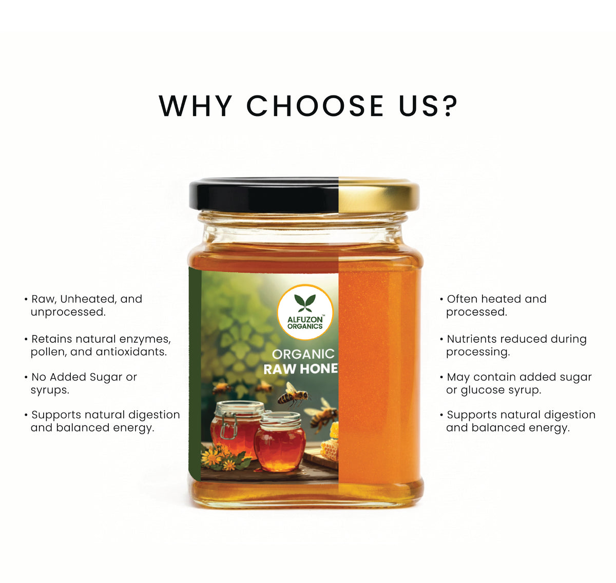 Organic Raw Honey – Pure, Natural & Unprocessed Honey (300 GM)
