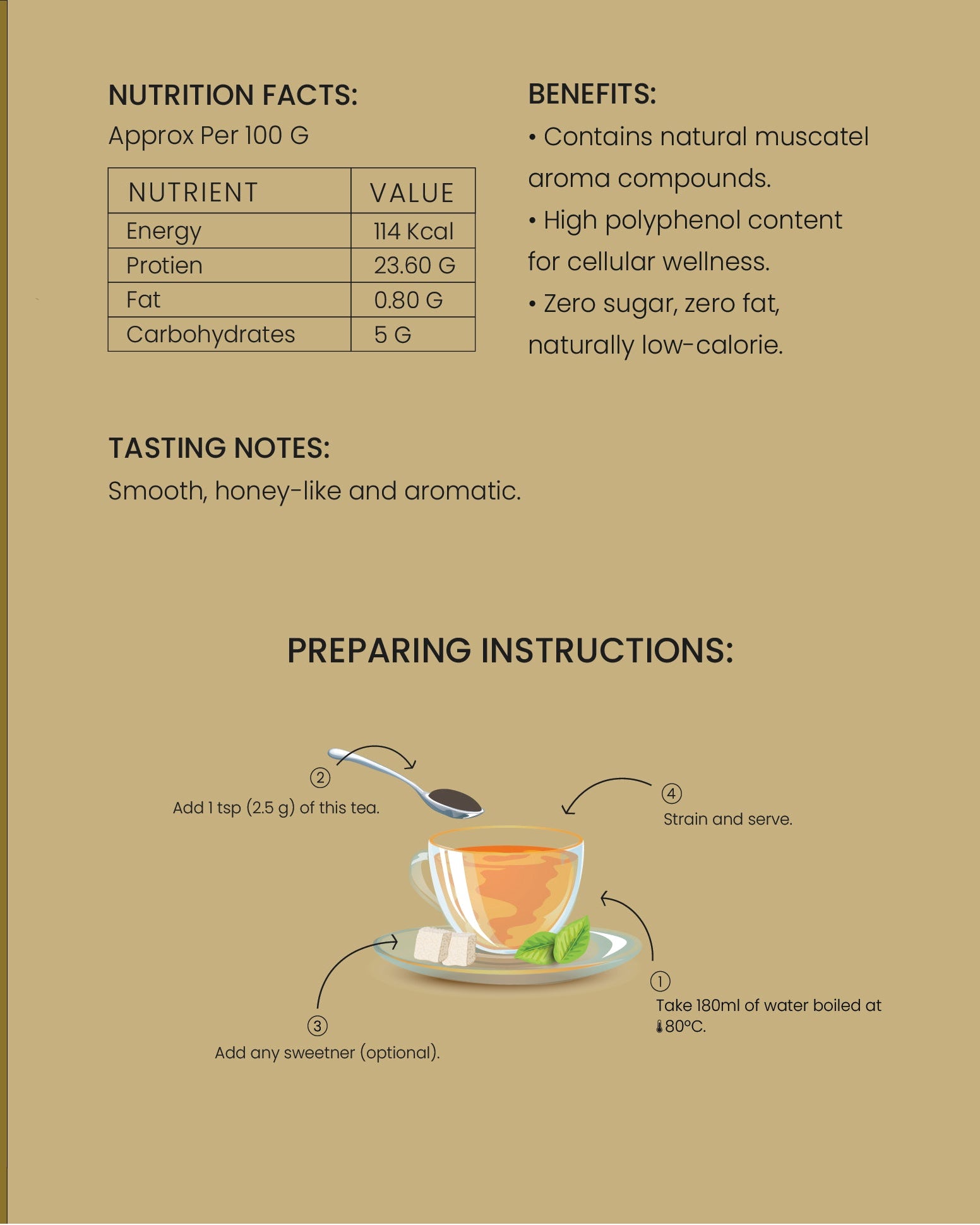 Majestic Muscatel Tea | Premium Single Origin Black Darjeeling Tea (100 GM)