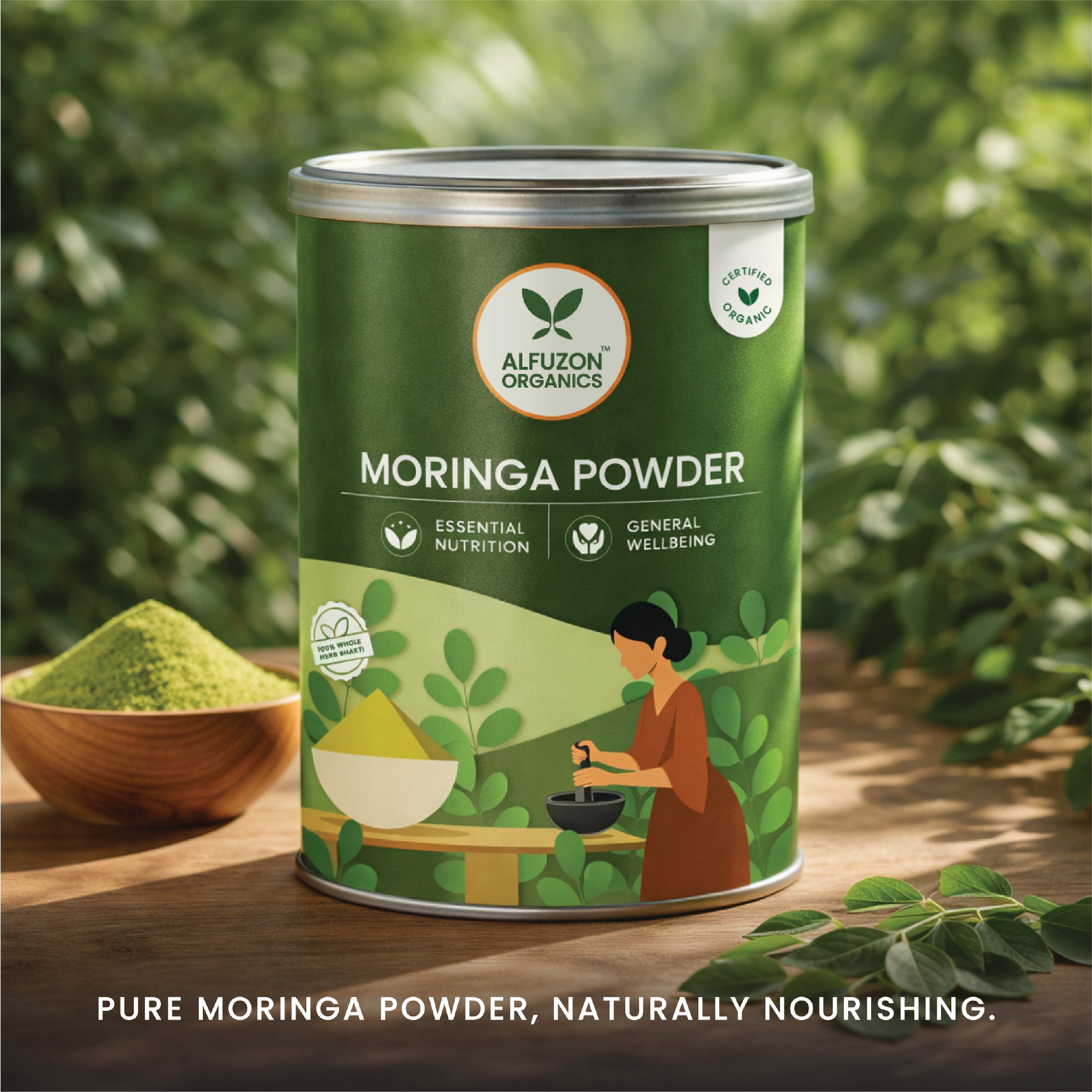 Organic Moringa Powder – Pure Moringa Leaf Superfood (100 GM)