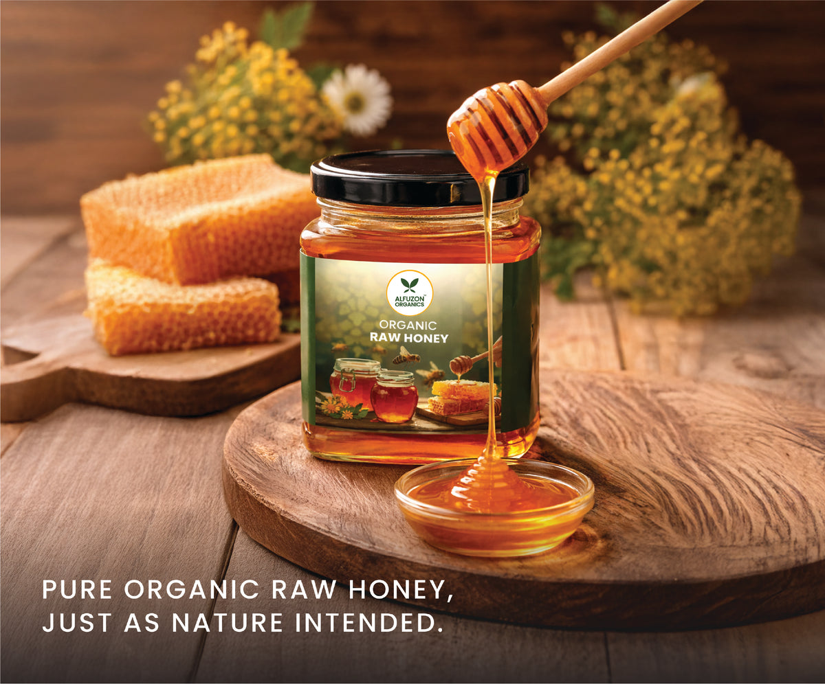 Organic Raw Honey – Pure, Natural & Unprocessed Honey (300 GM)