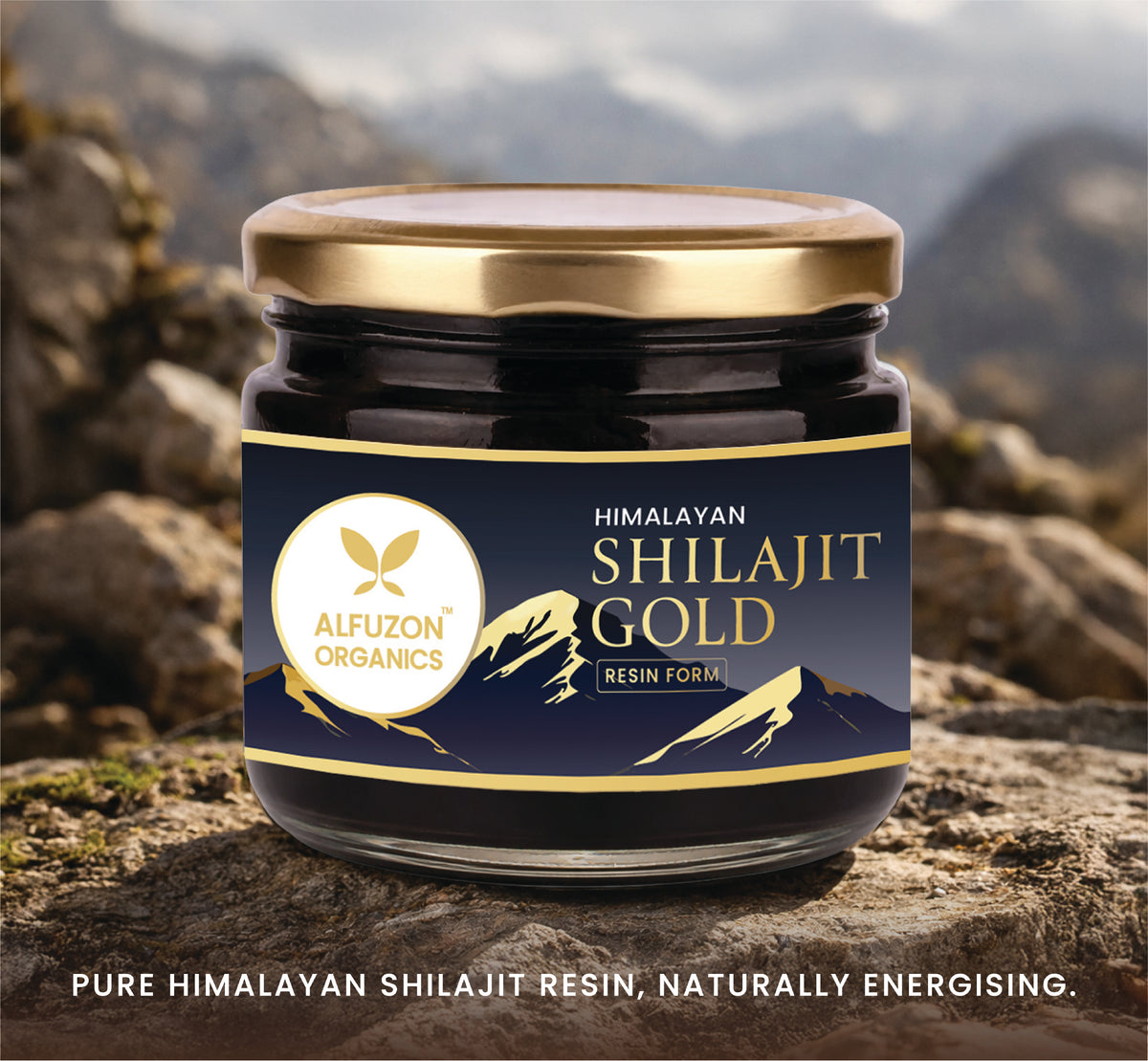 Himalayan Shilajit Gold – Pure Resin for Strength, Energy & Vitality (20 GM)