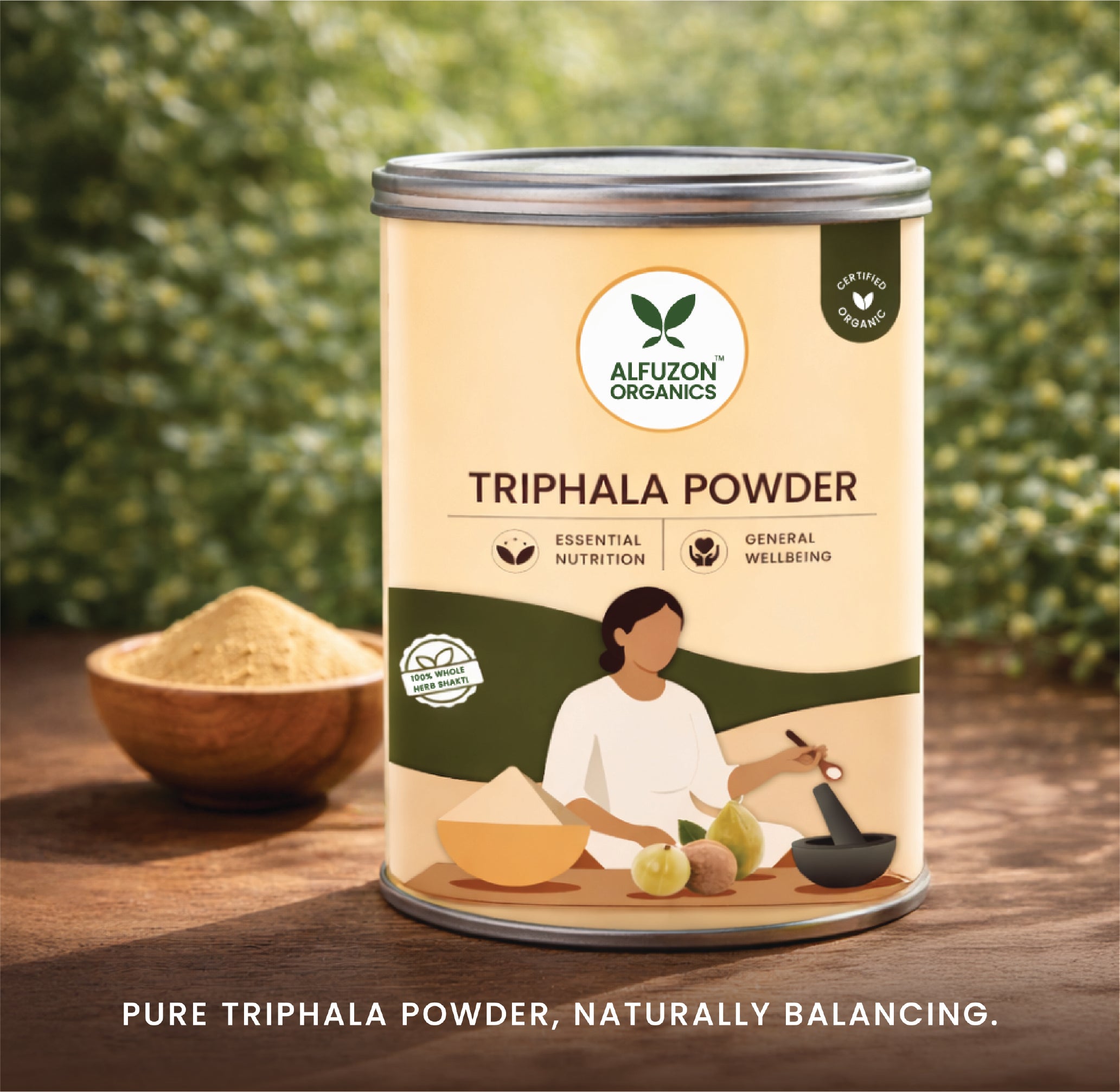 Organic Triphala Powder – Pure Ayurvedic Digestive & Wellness Supplement (100 GM)