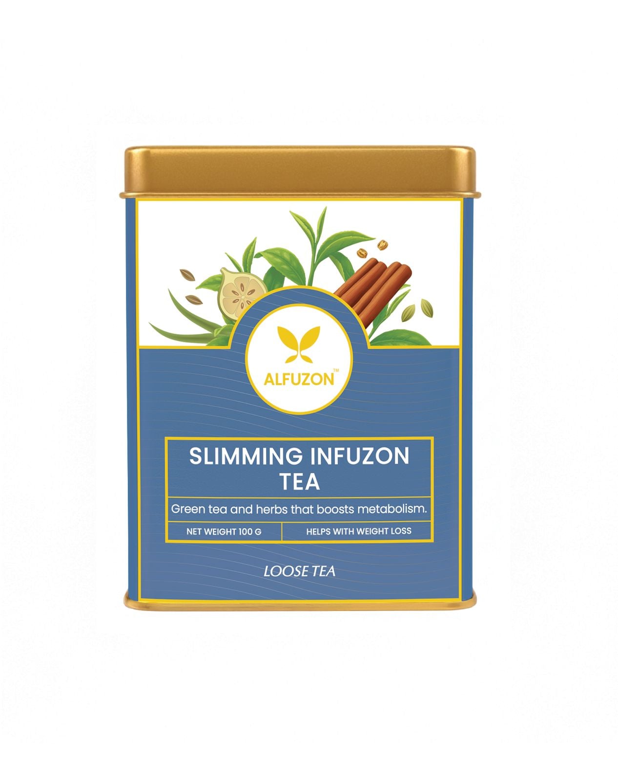 Slimming Infuzon Tea | Herbal Green Tea for Weight Loss and Wellness (100 GM)