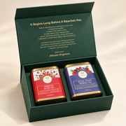 Alfuzon two-tea gift box with Hibiscus Glow and Royal Velvet Berries as an example pairing