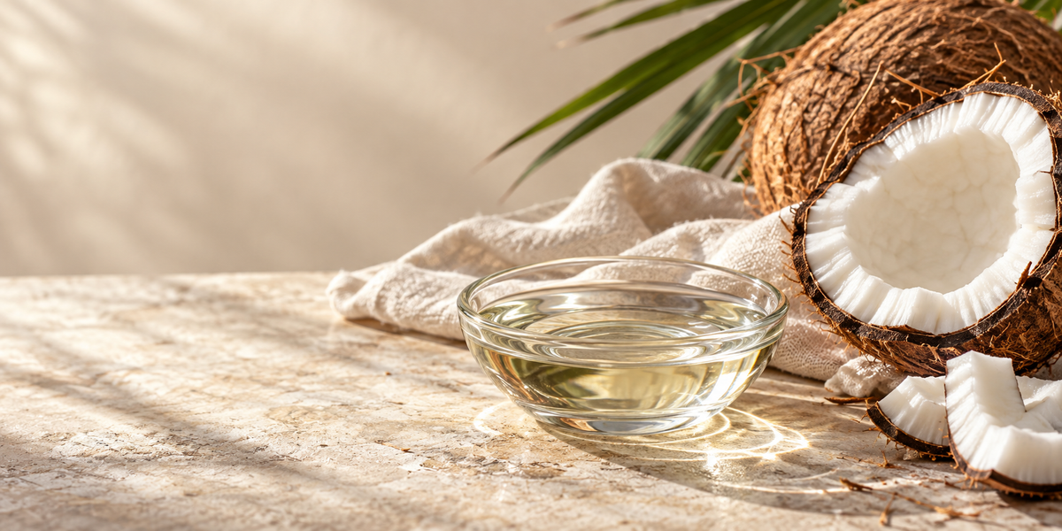 The character of coconut, carefully pressed.