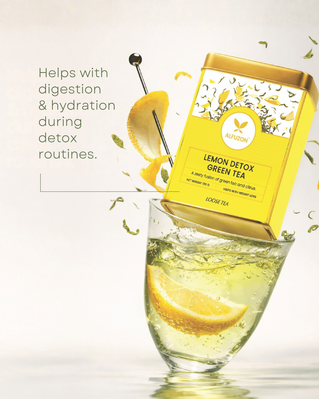 Lemon Detox Green Tea | Herbal Green Tea with Lemon (100 GM)