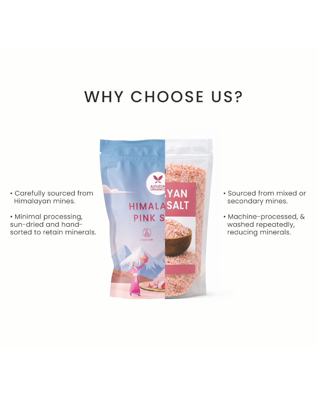 Himalayan Pink Salt | 100% Natural, Unrefined & Mineral-Rich (1 KG)